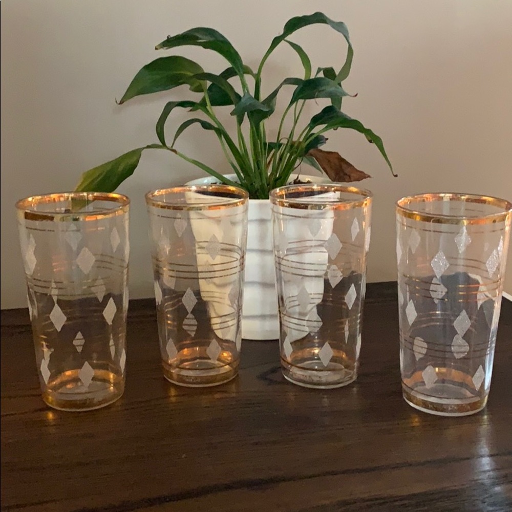Vintage hi-ball glass set
